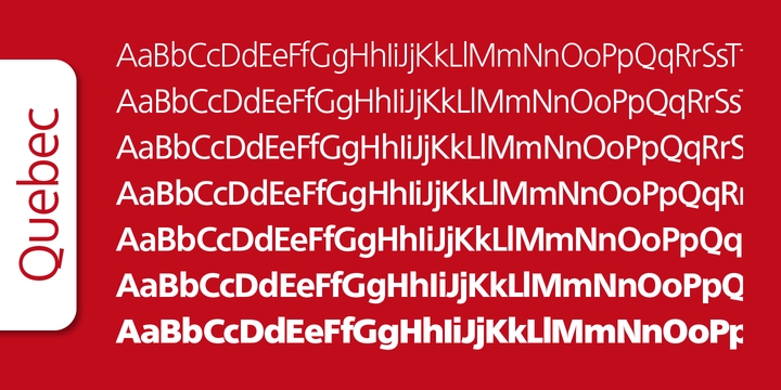Пример шрифта Quebec Serial Italic